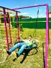 Спорткомплекс УСК-6.3 и 8.4 в фиолетовом цвете с щитом баскетбольным._2